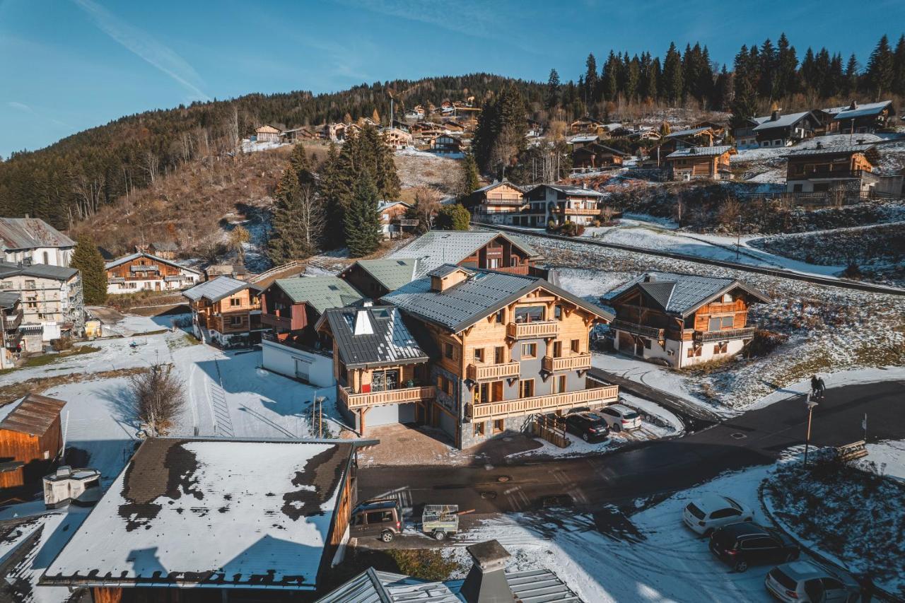 Chalet Charming B And B Les Gets Exteriör bild