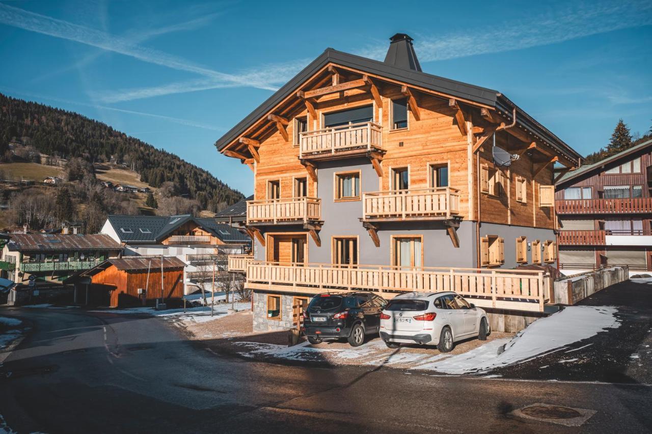 Chalet Charming B And B Les Gets Exteriör bild