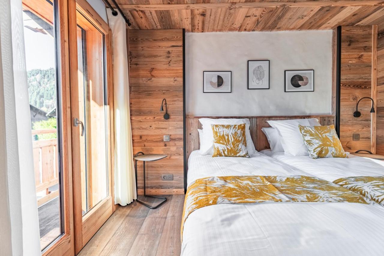 Chalet Charming B And B Les Gets Exteriör bild