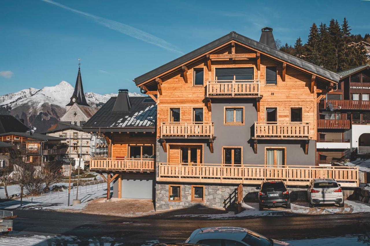 Chalet Charming B And B Les Gets Exteriör bild