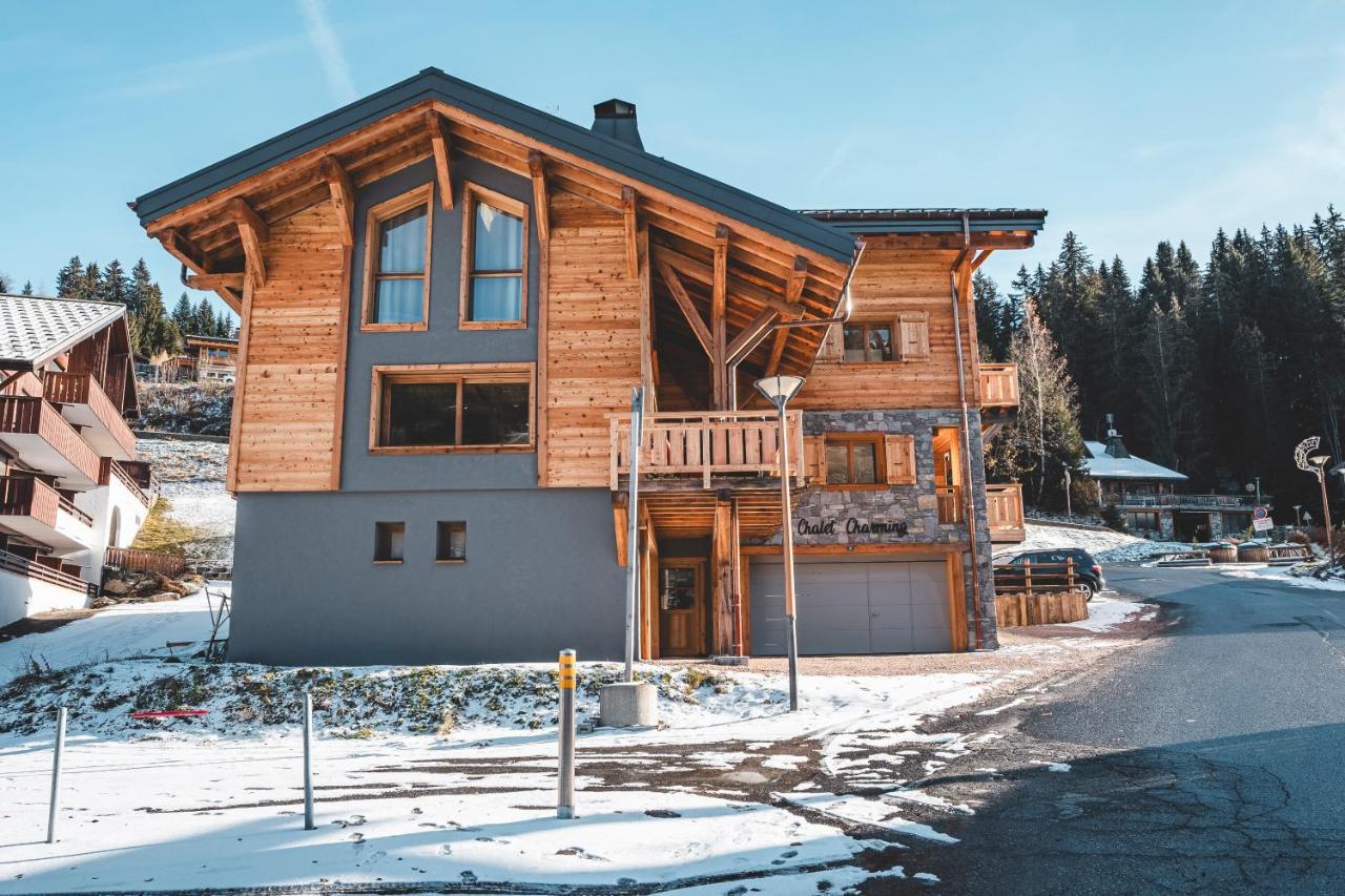 Chalet Charming B And B Les Gets Exteriör bild