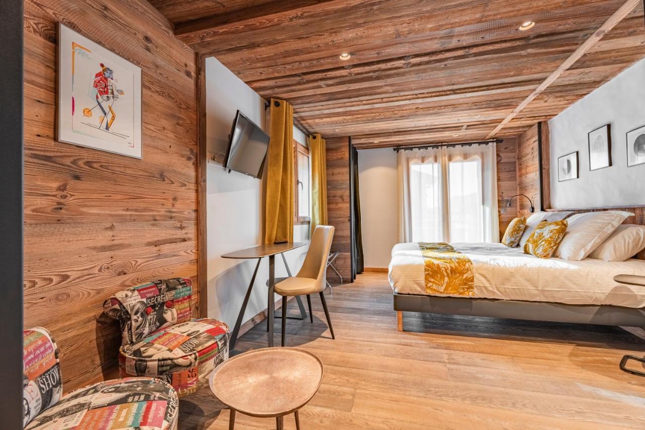 Chalet Charming B And B Les Gets Exteriör bild